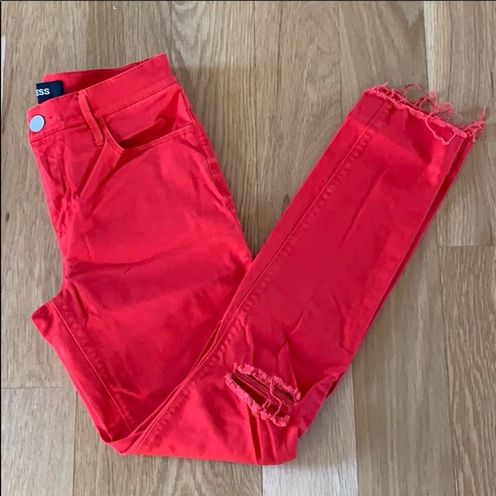 NWOT Express ankle jean leggings, mid rise